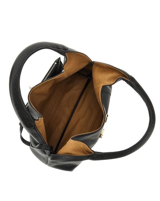 Gucci Black 'Softbit' Grained Leather Bag