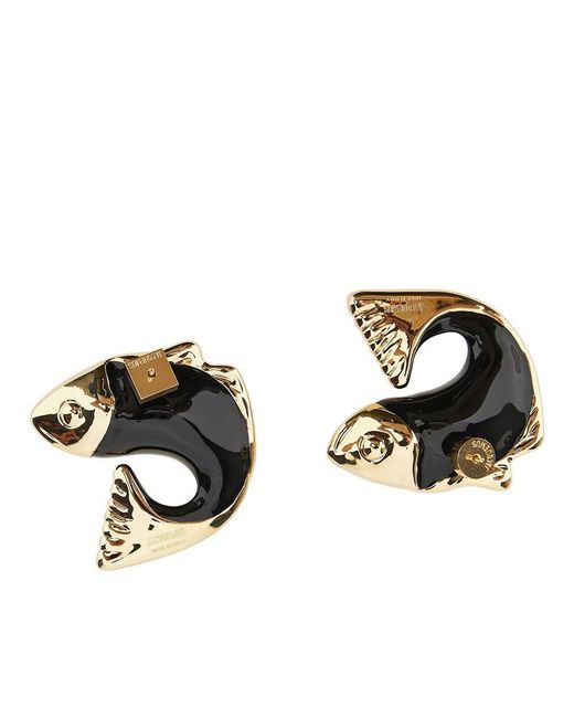 Jacquemus Black 'Poisson' Earrings