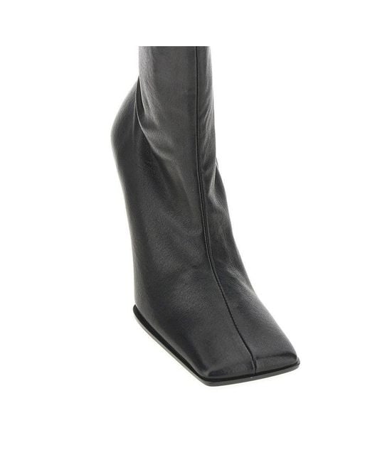 Alaïa Black Soft Square Sock Boots