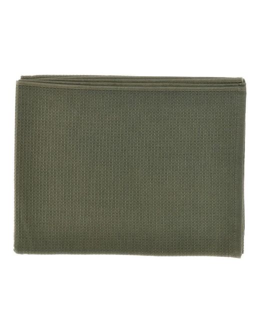 Emporio Armani Green Beach Towel With Textured Motif for men