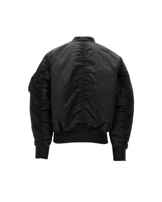 Alpha Industries Black Reversible Ma-1 Base Flight Jacket for men