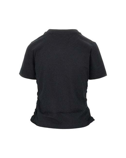 Burberry Black Side Gatherings T-Shirt