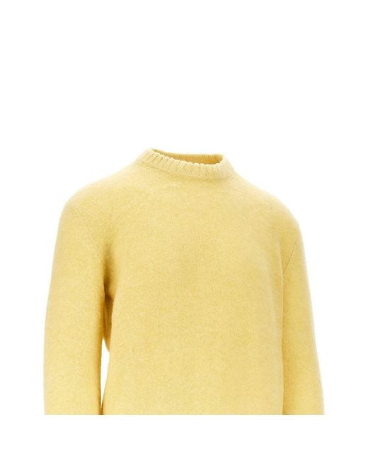 Piacenza 1733 Yellow Virgin Wool Sweater for men