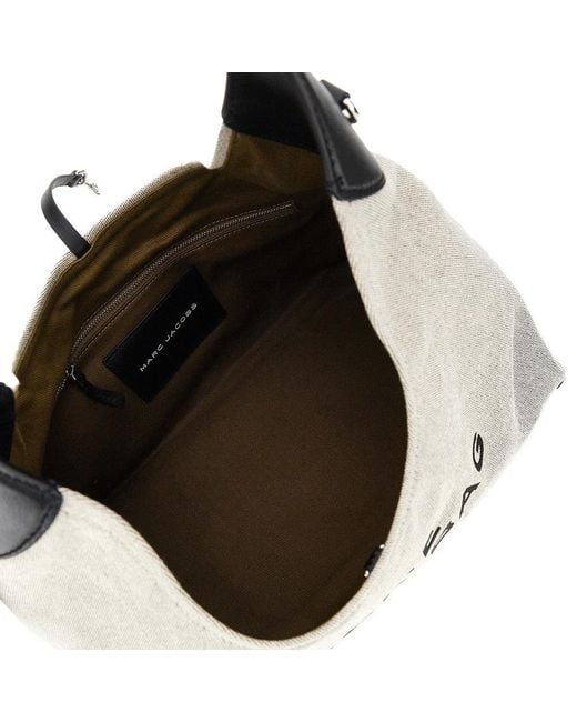 Marc Jacobs Gray 'The Sack Bag' Canvas Shoulder Bag