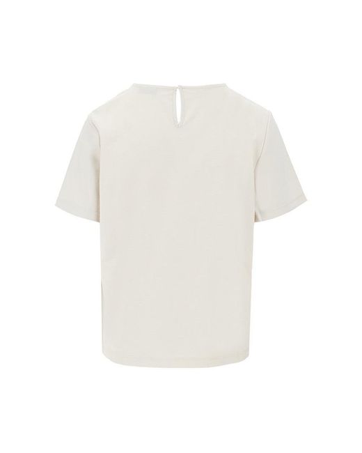 Weekend by Maxmara White Satin T-Shirt