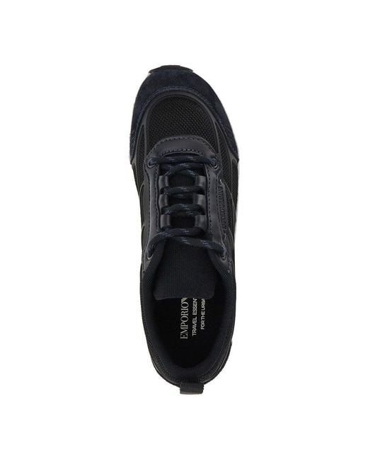 Emporio Armani Blue Sneakers for men