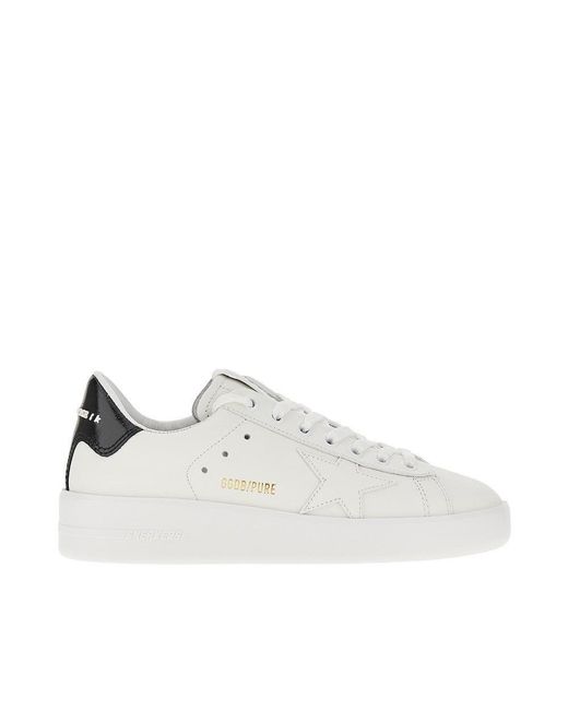 Golden Goose Deluxe Brand White 'Pure-Star' Leather Sneakers