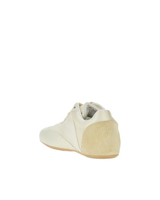 MM6 by Maison Margiela Natural Satin Anatomic Sneakers