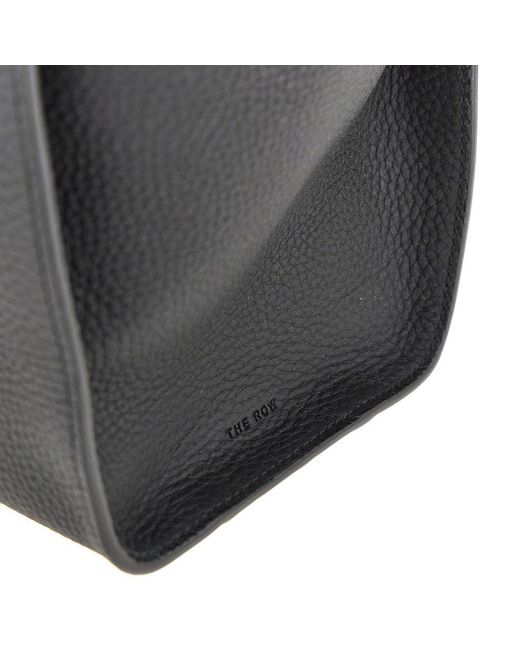 The Row Black 'Marlo 12' Grained Leather Bag