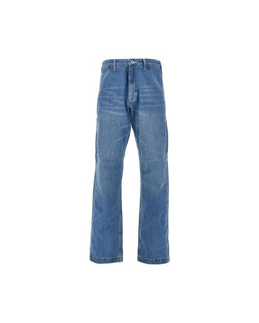 Roy Rogers Blue Denim Statement Pants for men