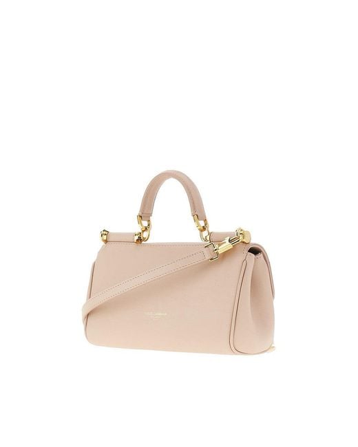 Dolce & Gabbana Natural Plongé Leather 'My Sicily' Bag