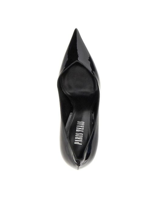 Paris Texas Blue 'Lidia' Patent-Leather Pumps
