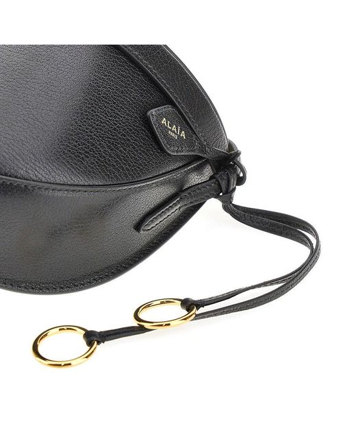 Alaïa Black Grained Leather Moulded Bag