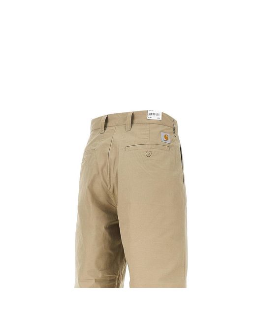 Carhartt Natural 'Calder' Cotton-Blend Pants for men