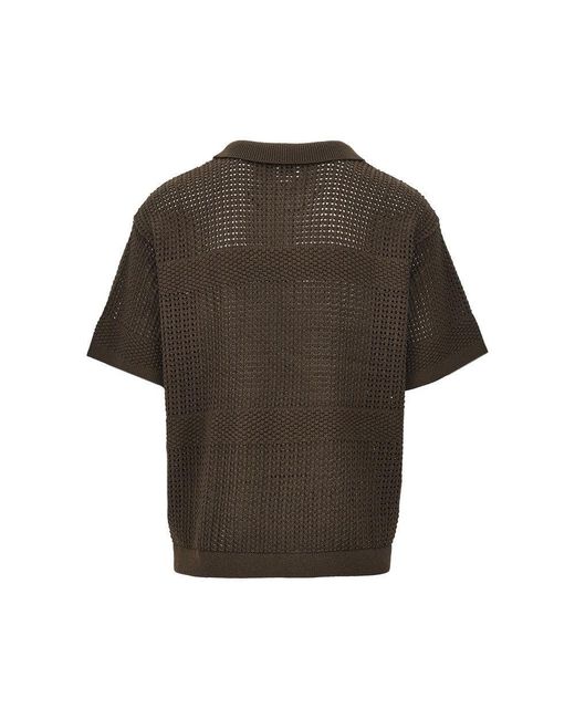 Obey Green 'Zach' Knitted Shirt for men