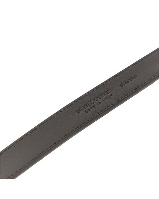 Bottega Veneta Black Intrecciato Nappa Leather 'Solo' Belt