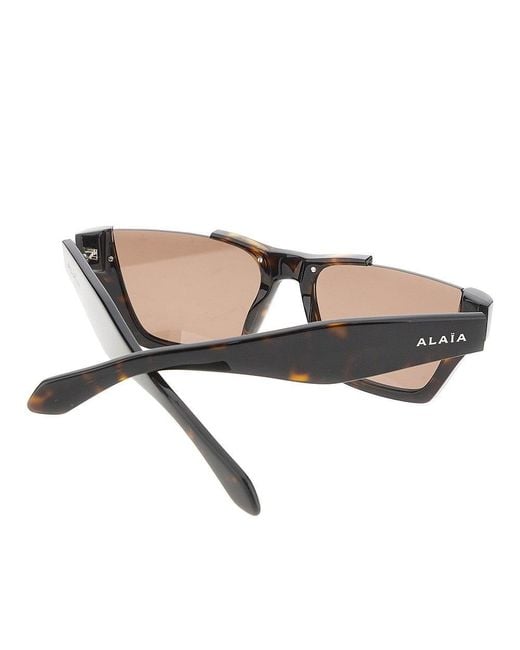 Alaïa Brown Acetate Sunglasses