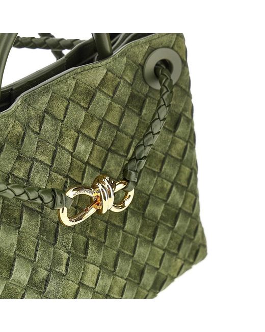 Bottega Veneta Green Small 'Andiamo' Bag