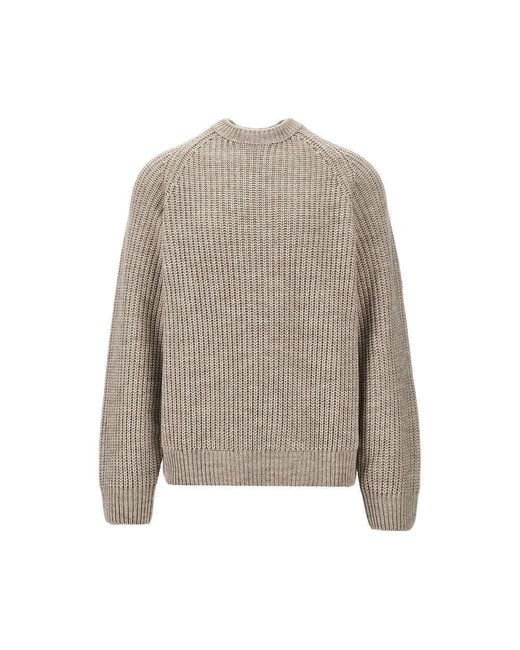 Carhartt Gray 'Firth' Wool-Blend Sweater for men