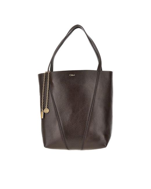 Tote Bag 'Spin' Media di Chloé in Black