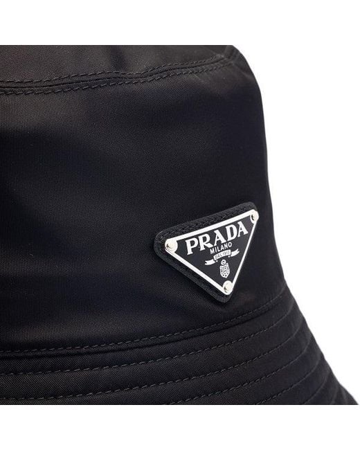 Prada Blue Re-Nylon Bucket Hat for men