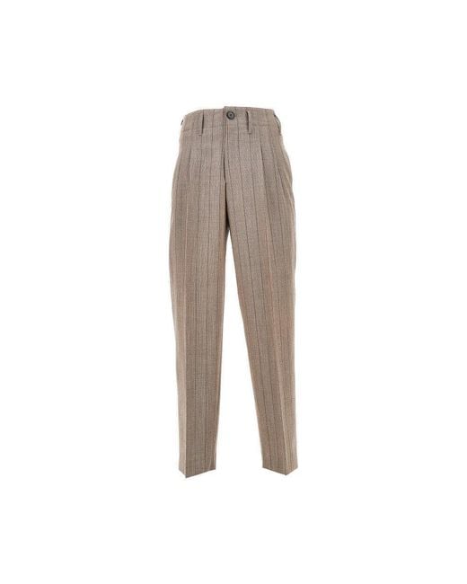 AMI Natural Wool Pants With Darts for men