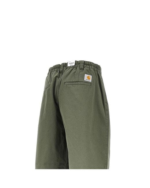 Carhartt Green 'Marv' Cotton Twill Pants for men