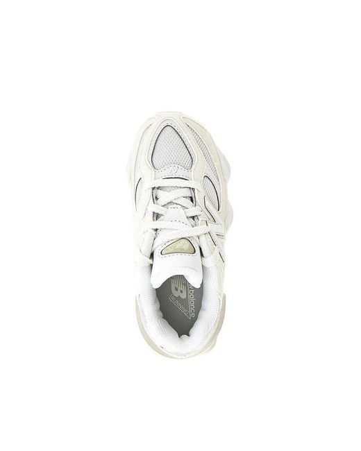 New Balance White 9060 Lace Sneakers Kids