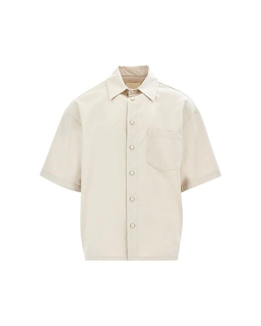 C.9.3 Natural Viscose-Blend Boxy Fit Shirt for men