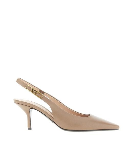 Décolleté Slingback di Emporio Armani in Metallic