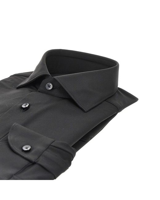 Xacus Black Tailor Fit 'Active' Shirt for men