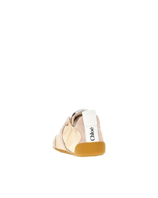 Chloé Natural 'Chloé Kick' Sneakers