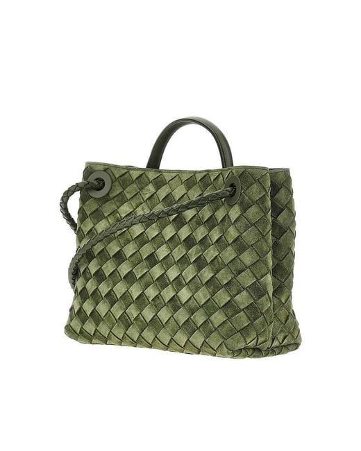 Bottega Veneta Green Small 'Andiamo' Bag