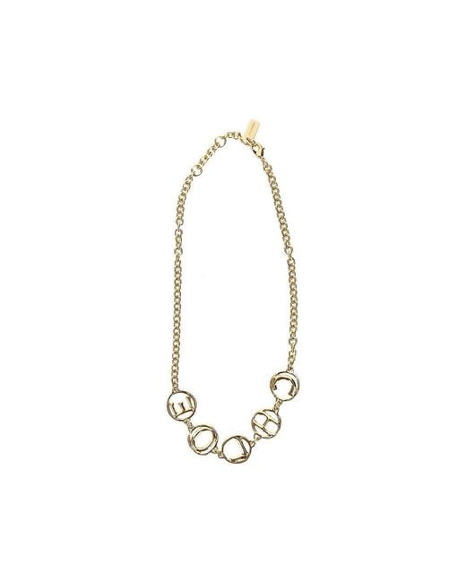 Chloé Metallic Chloé Script Choker