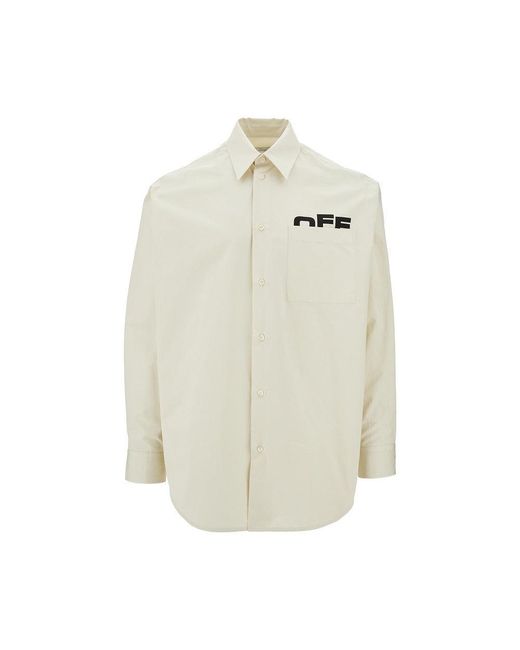 Camicia Oversize di Off-White c/o Virgil Abloh in White da Uomo