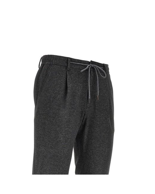 L.b.m. 1911 Black L. B.M. 1911 'Active Uniform' Slim Fit Pants for men