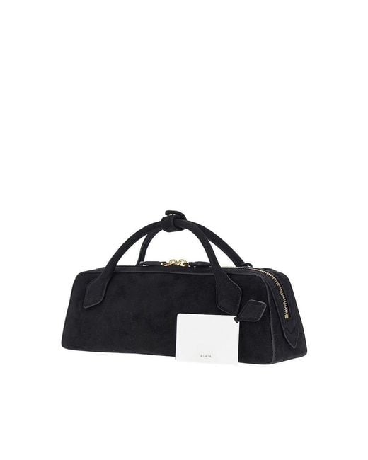 Alaïa Blue Suede Leather 'Le Teckel' Clutch