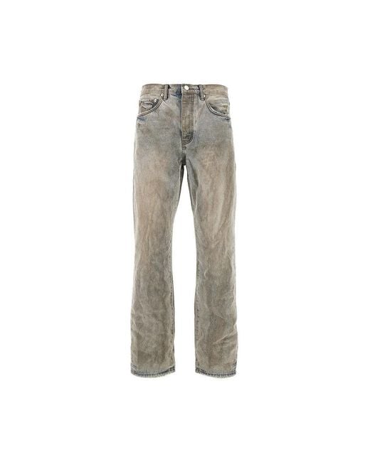 Purple Brand Gray P011 Relaxed Straight Jeans for men