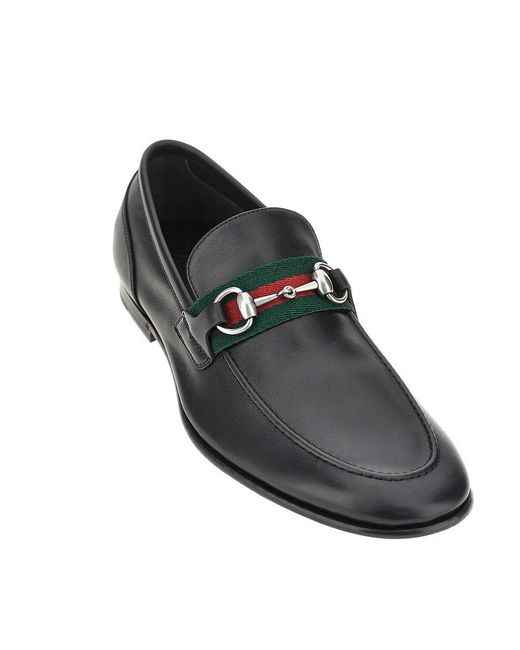 Gucci Blue Leather 'Como' Loafers 7 for men