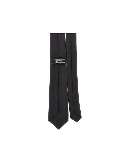 Versace Black Silk Necktie for men