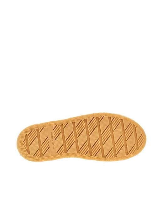 Bottega Veneta White Canvas 'Eliot' Sneakers With Leather Details for men