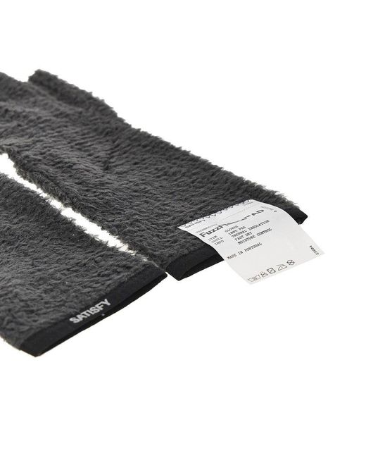 Satisfy Black Fuzzfleece Ad Gloves for men