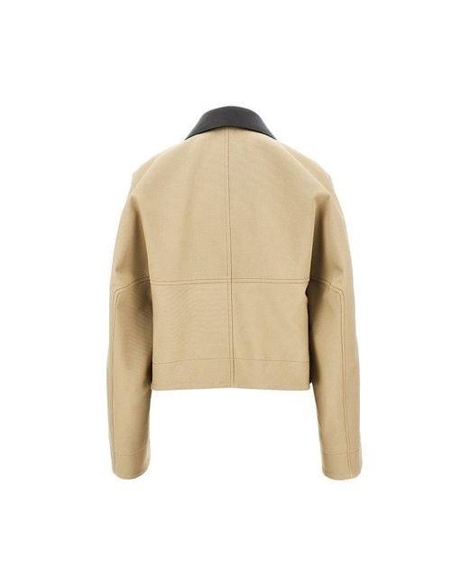 Givenchy Natural Wool And Cotton Gabardine Caban