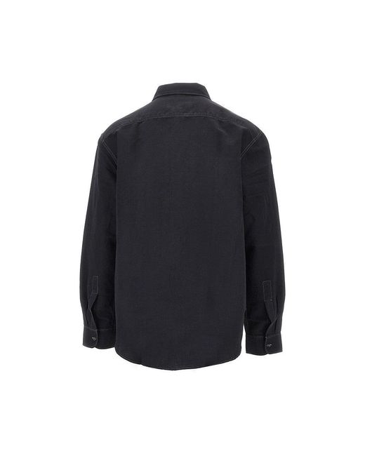 Studio Nicholson Blue 'Louro' Cotton And Linen Shirt for men