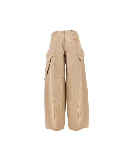 Alaïa Natural Rounded Cargo Pants