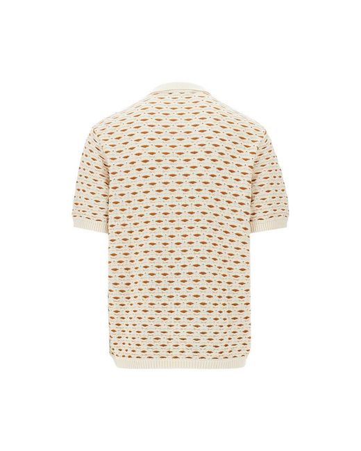Les Deux Natural 'Esmay Shell' Knitted Polo for men