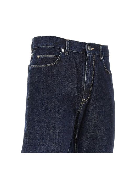 Fendi Blue Dark Wash Regular Fit Jeans for men