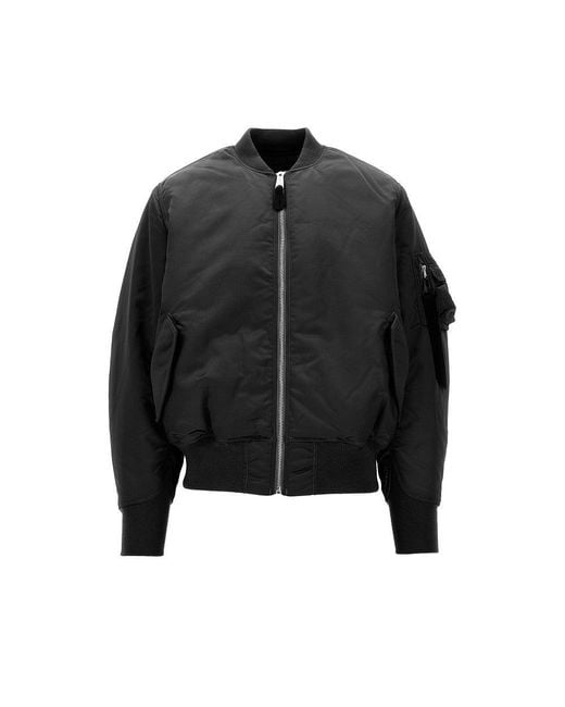 Alpha Industries Black Reversible Ma-1 Base Flight Jacket for men