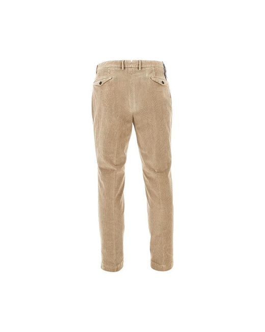 Santaniello Natural Corduroy 'Arechi' Trousers for men