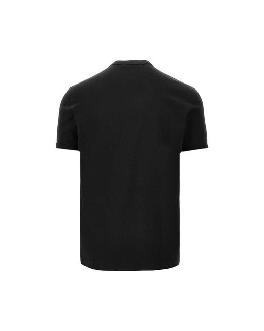 Dolce & Gabbana Black Logo Plate T-Shirt for men